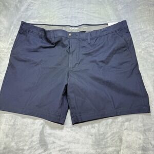 Sonoma Shorts Mens 52 Navy Blue Flexwear Classic Flat Front‎ Casual Big Tall